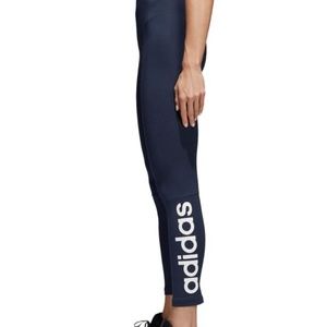 New WOMEN’S ADIDAS LINEAR LEGGINGS NAVY BLUE